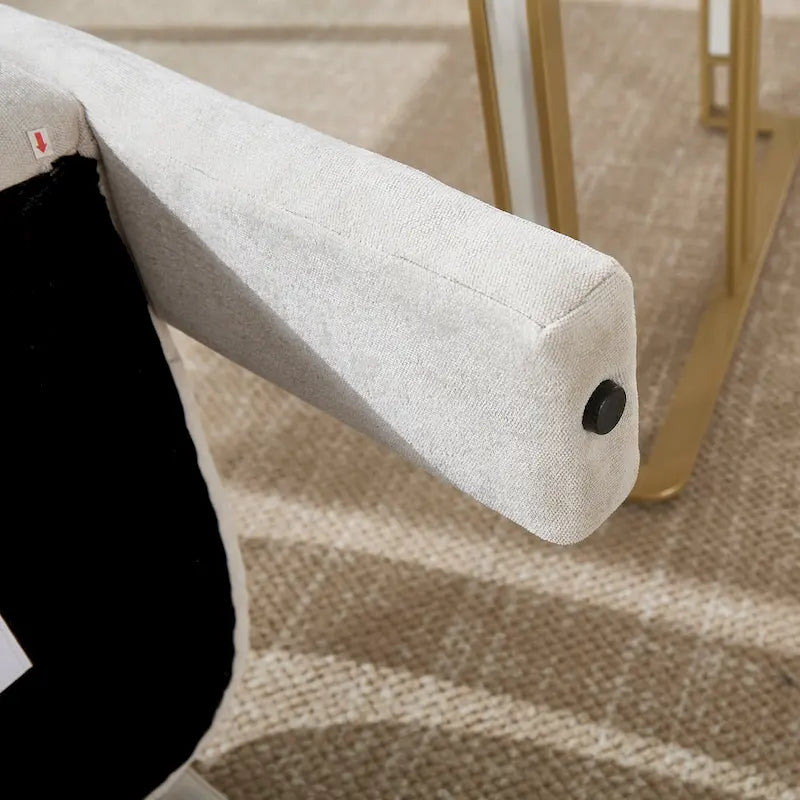 Comfortable Fabric Upholstered Dining Chair Set for Various Spaces