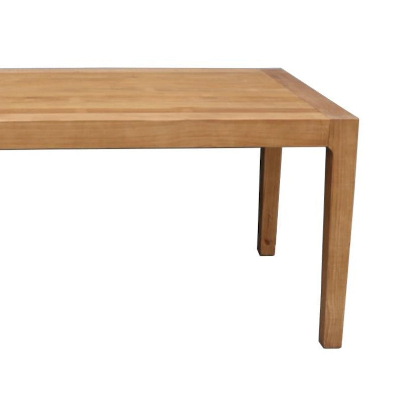 Tuley Dining Table, Pine Wood, Natural Brown, 71 Inch Rectangular Top