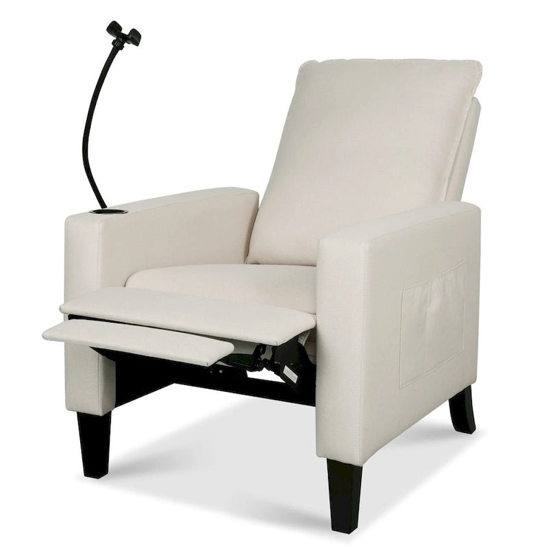 Recliner Chairs for Adults, Adjustable Recliner Sofa with Mobile Phone Holder & Cup Holder