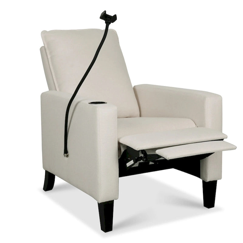 Recliner Chairs for Adults, Adjustable Recliner Sofa with Mobile Phone Holder & Cup Holder