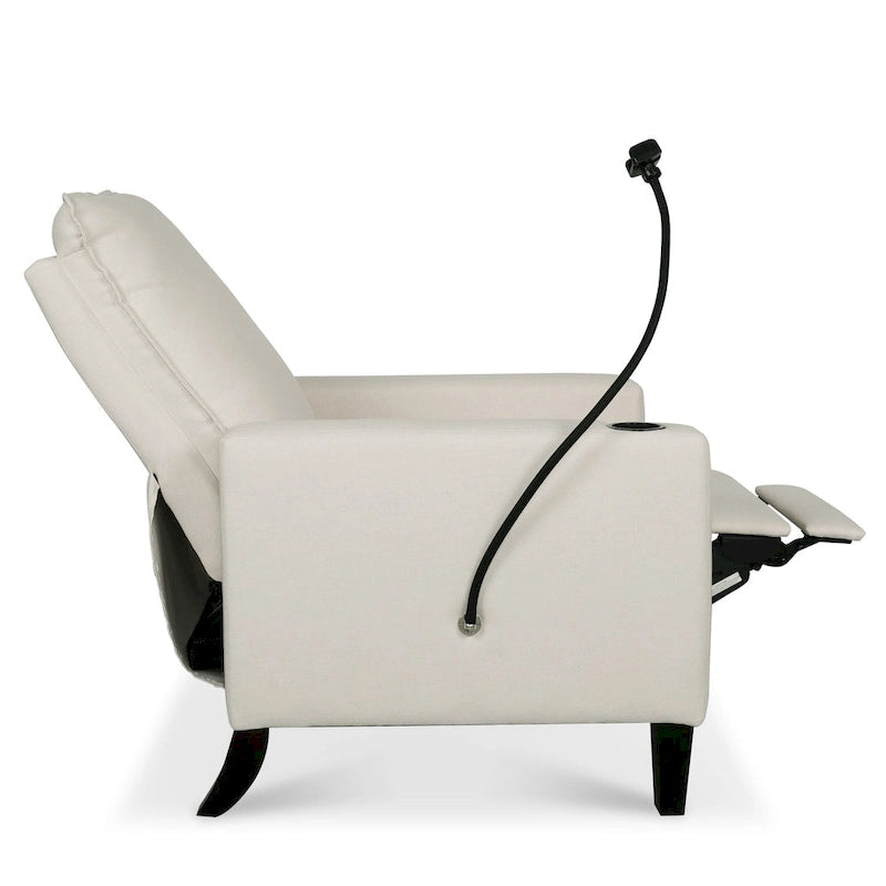 Recliner Chairs for Adults, Adjustable Recliner Sofa with Mobile Phone Holder & Cup Holder