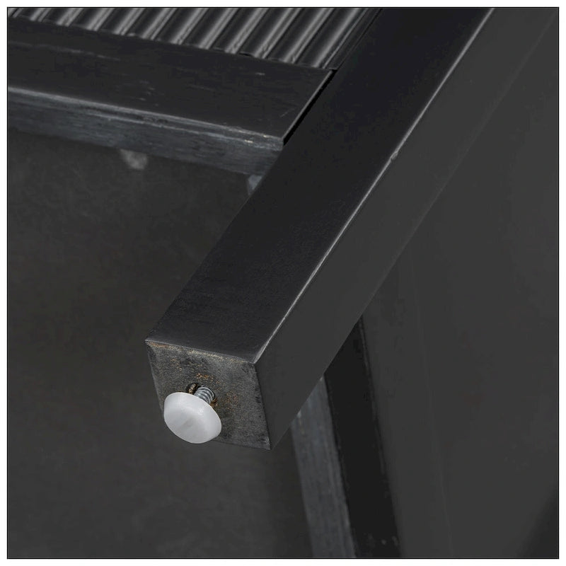 Minimalist Wave-Pattern Sideboard with Functional Storage