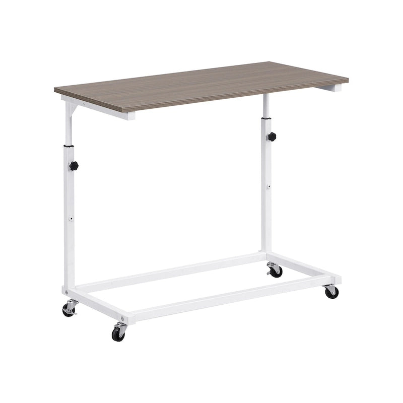 Versatile Daybed with Movable Desk, Metal Sofa Bed Frame with Metal Grid, Shelves and Clothes Hanger, No Box Spring Needed