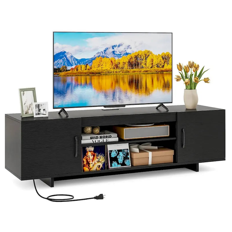 Costway TV Stand for 70  TVs Modern Entertain Center with Power Outlet - See Details
