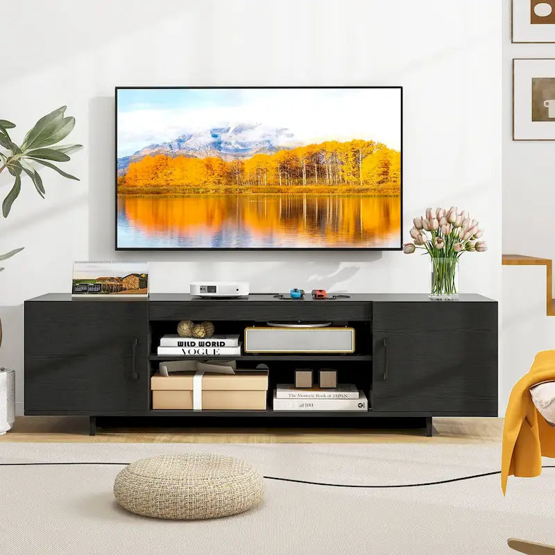 Costway TV Stand for 70  TVs Modern Entertain Center with Power Outlet - See Details