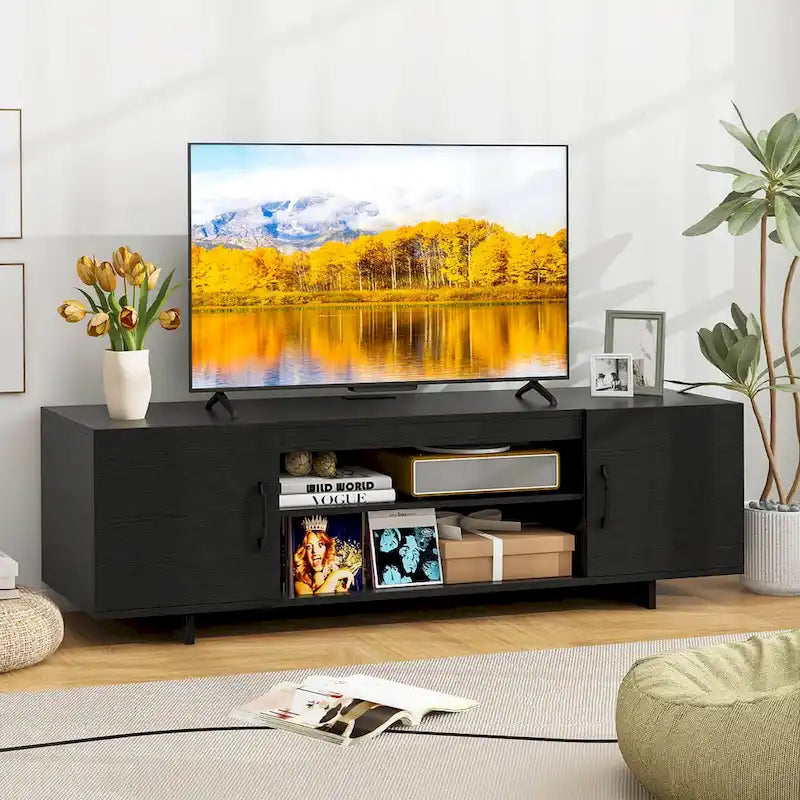 Costway TV Stand for 70  TVs Modern Entertain Center with Power Outlet - See Details