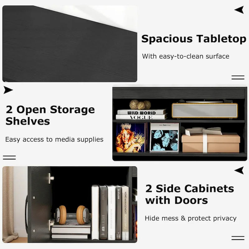 Costway TV Stand for 70  TVs Modern Entertain Center with Power Outlet - See Details