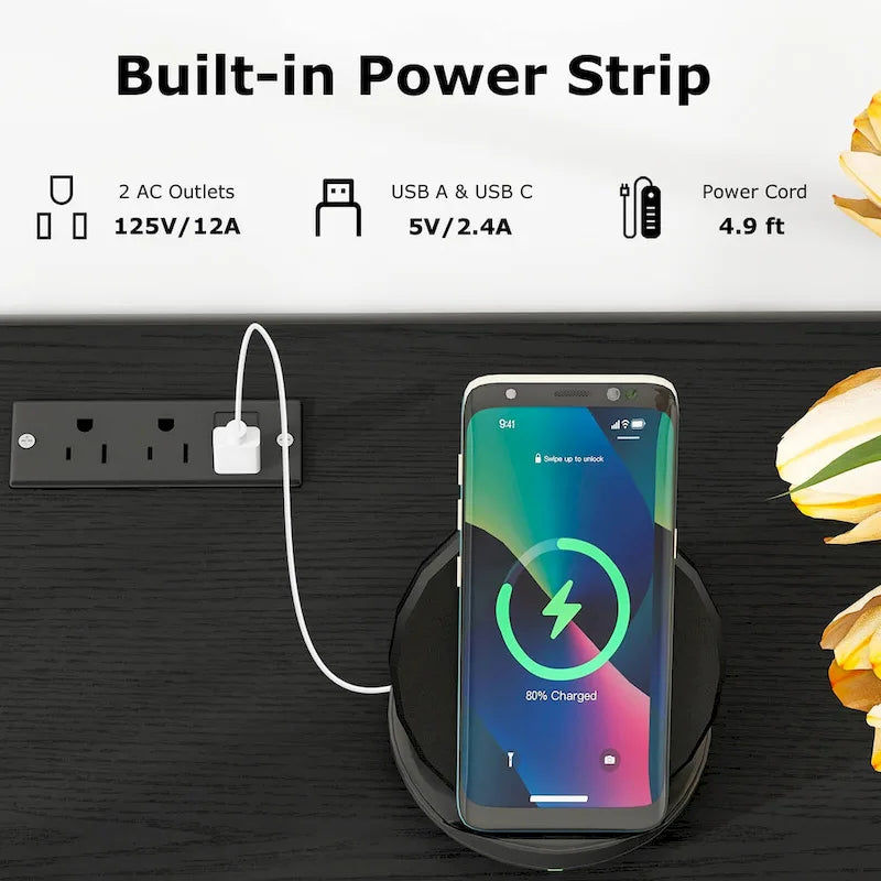 Costway TV Stand for 70  TVs Modern Entertain Center with Power Outlet - See Details