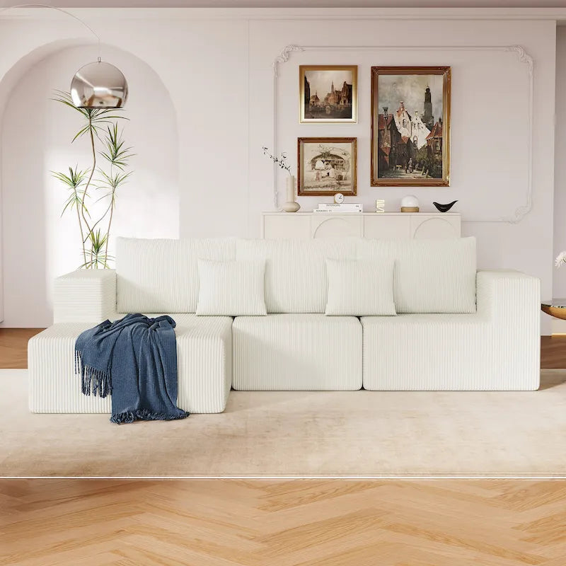 108.3Inch Modular L Shaped Sectional Sofa Couch with Chaise Lounge