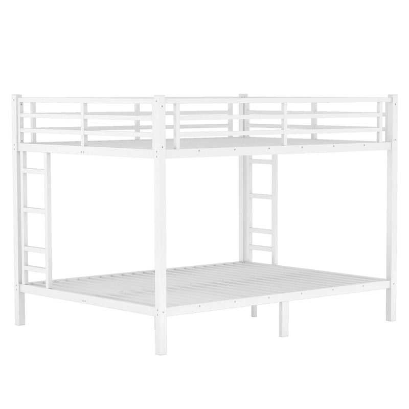 Metal Queen over Queen Bunk Bed for Teens and Adults,Space-Saving/Noise Reduced/No Box Spring Needed