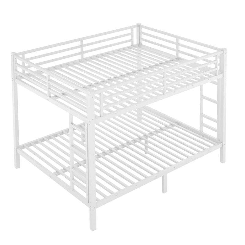 Metal Queen over Queen Bunk Bed for Teens and Adults,Space-Saving/Noise Reduced/No Box Spring Needed