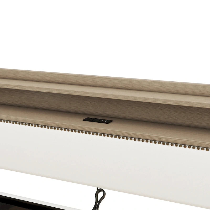 Twin Size Upholstered Daybed with Storage and LED