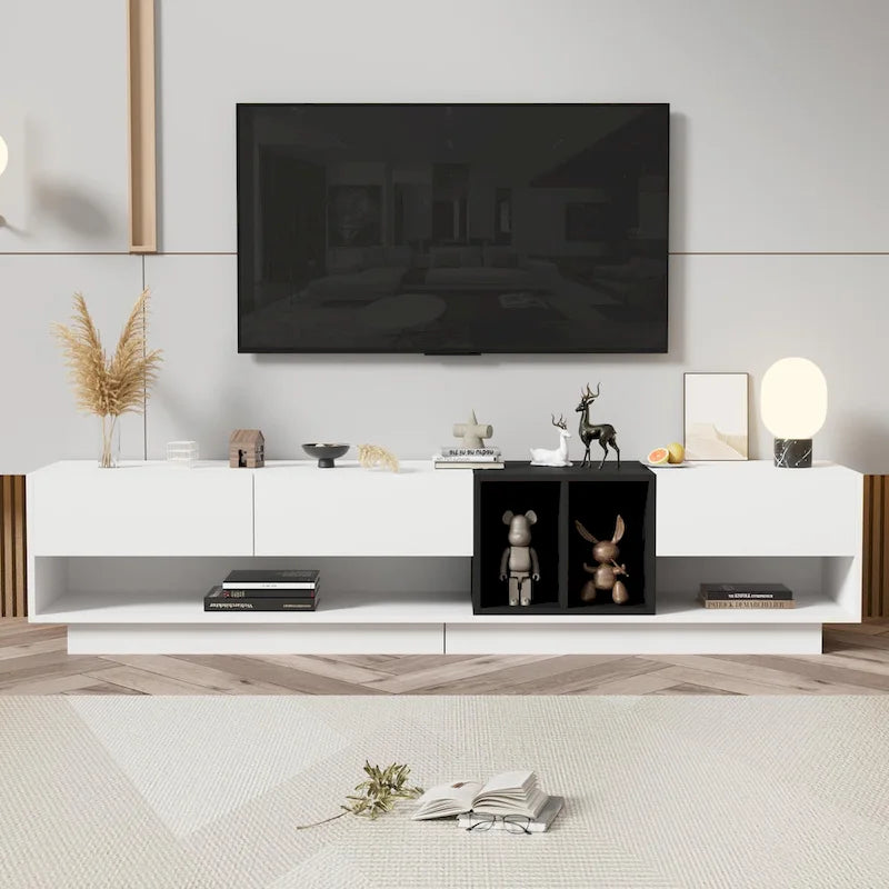 74  TV Stand with Storage & Compartment for TVs Up to 80