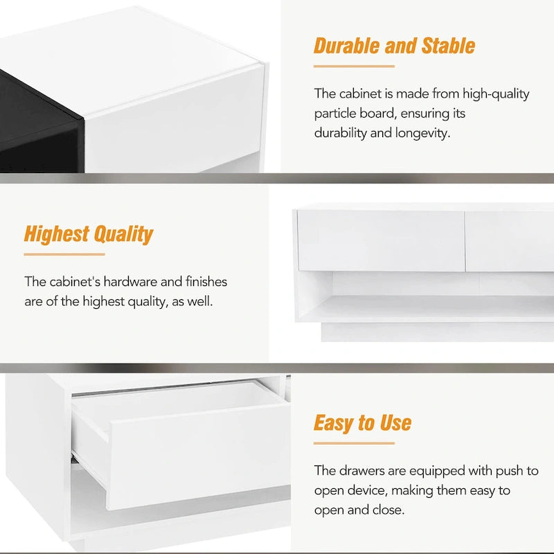 74  TV Stand with Storage & Compartment for TVs Up to 80