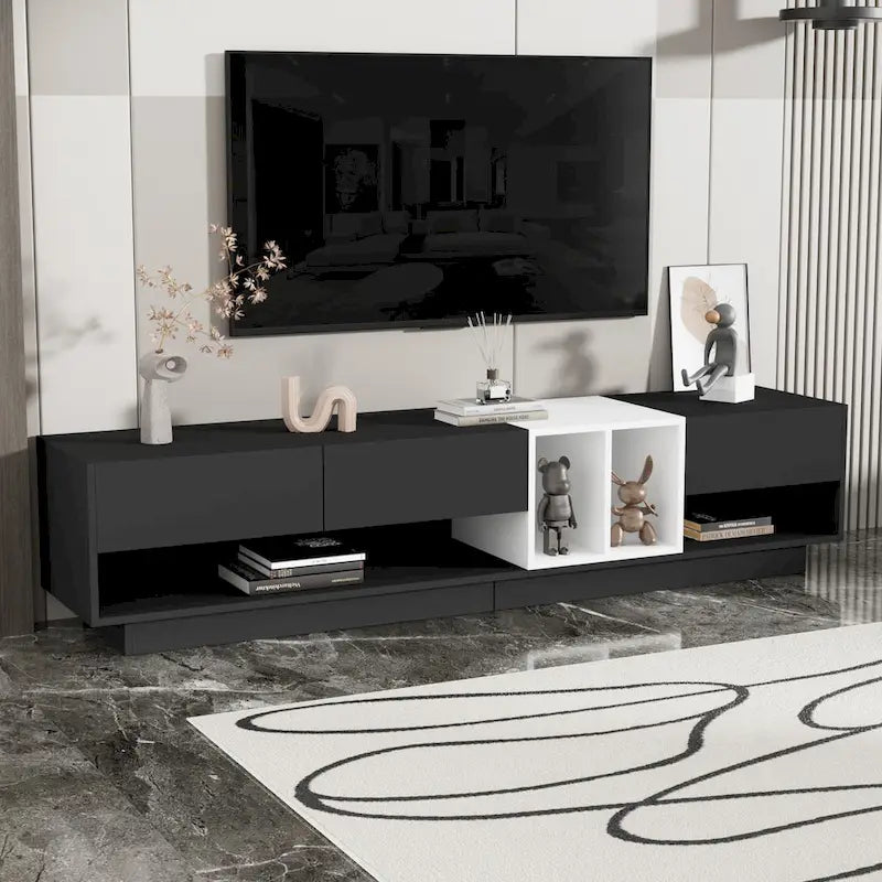 74  TV Stand with Storage & Compartment for TVs Up to 80