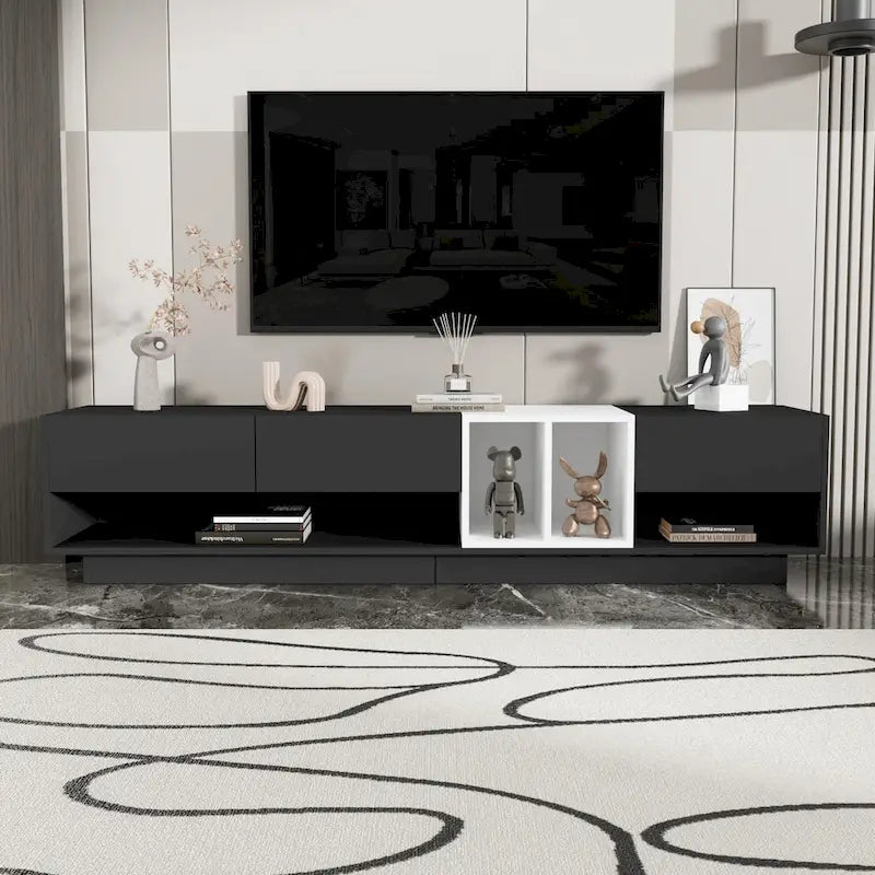 74  TV Stand with Storage & Compartment for TVs Up to 80