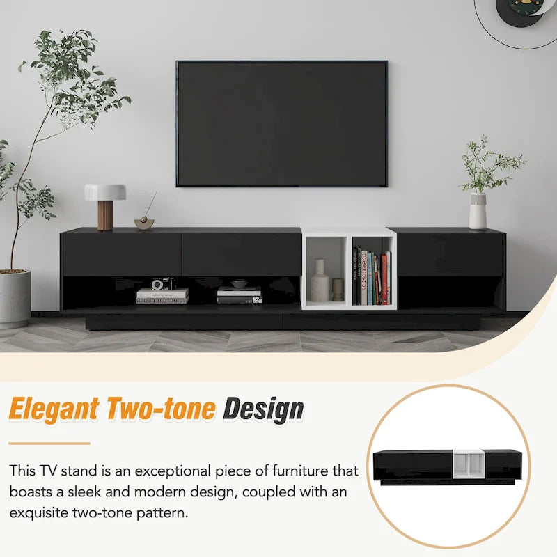 74  TV Stand with Storage & Compartment for TVs Up to 80