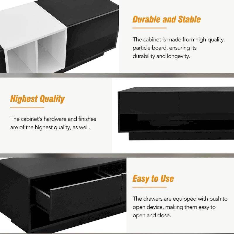 74  TV Stand with Storage & Compartment for TVs Up to 80
