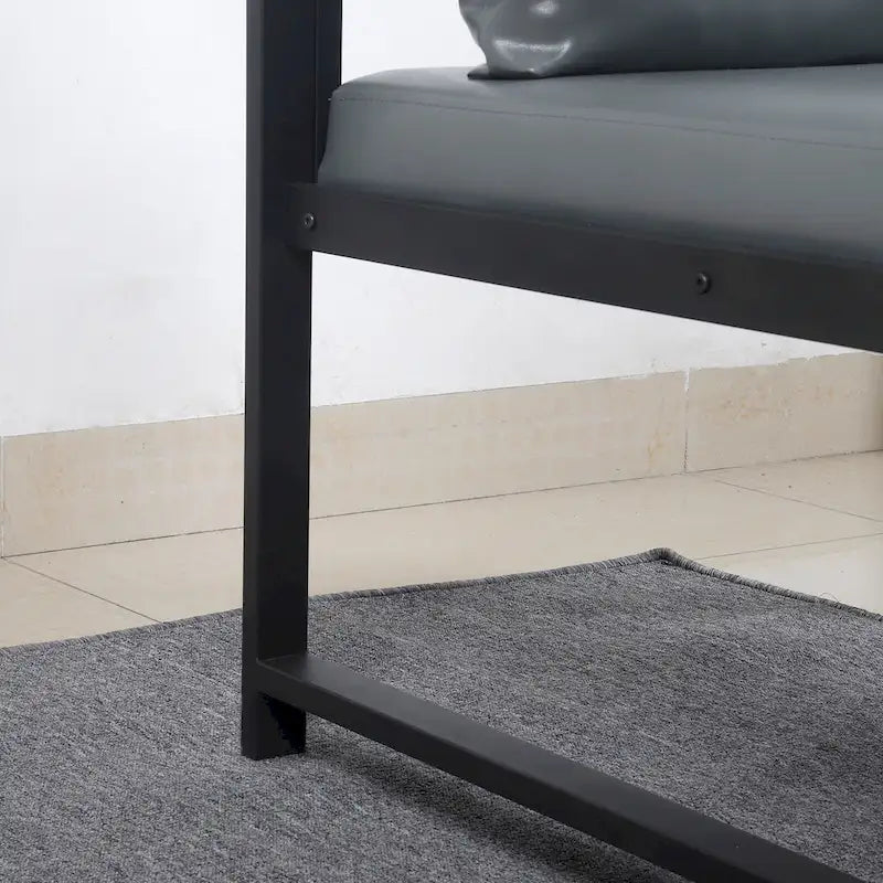 Modern 29.13  Arm Chair with Non-slip Adsorption Feet and Sturdy Metal Frame