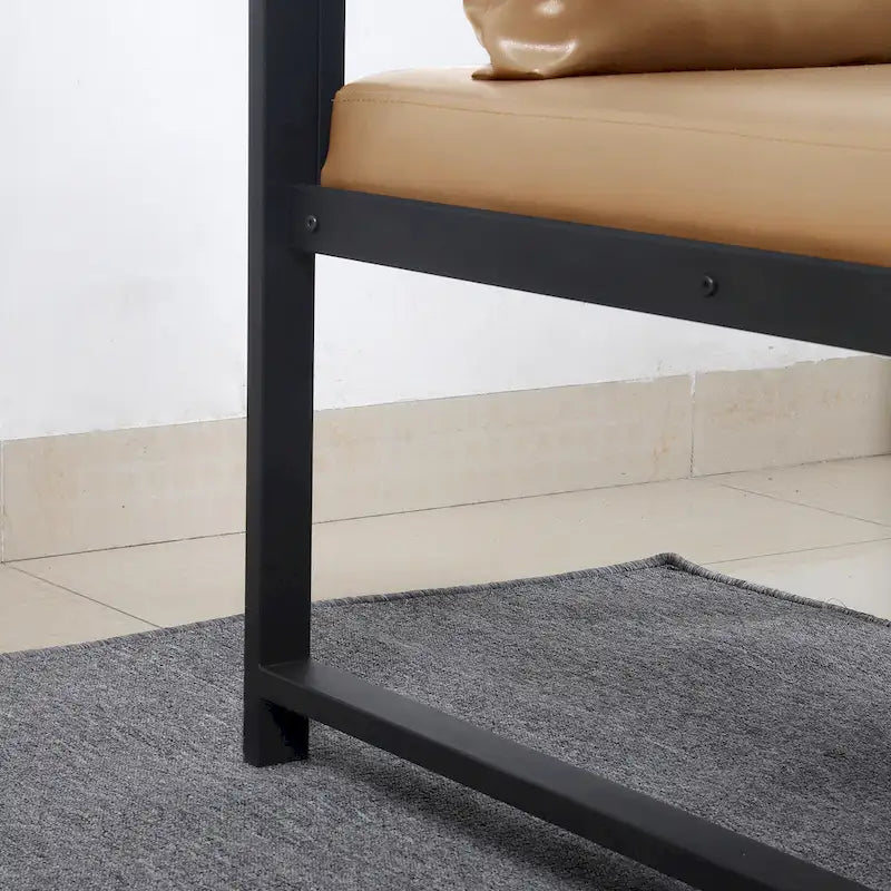 Modern 29.13  Arm Chair with Non-slip Adsorption Feet and Sturdy Metal Frame