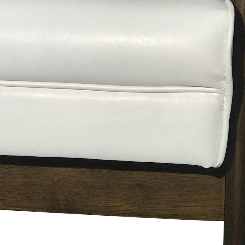 25.75  High Back Faux Leather Accent Chair