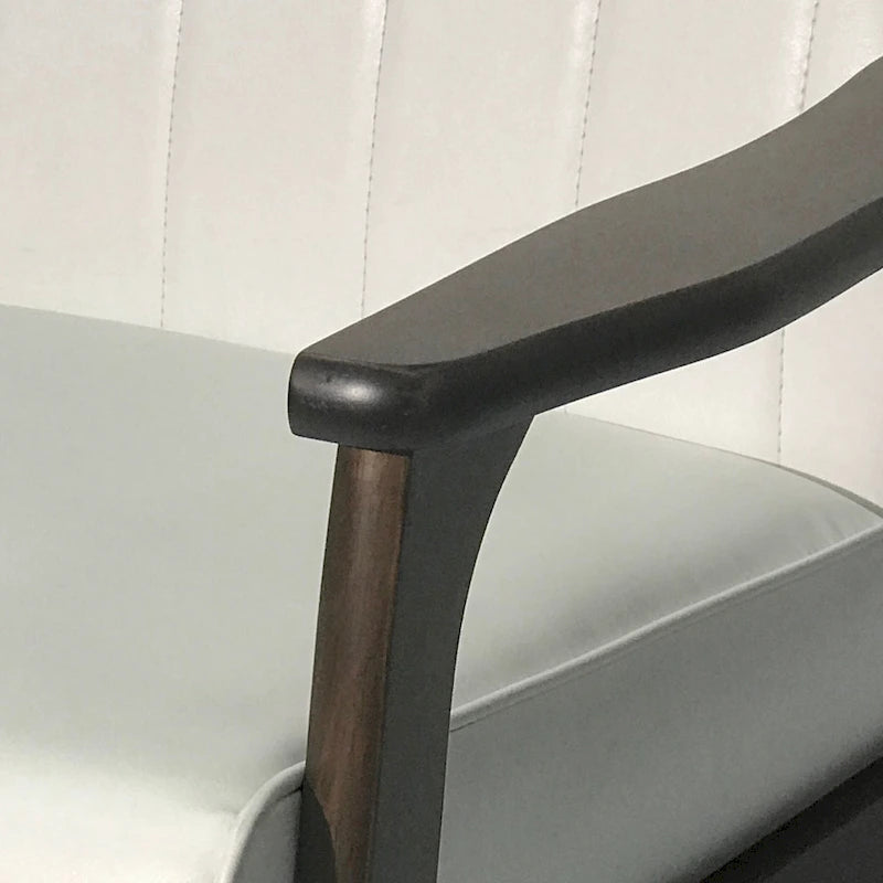 25.75  High Back Faux Leather Accent Chair