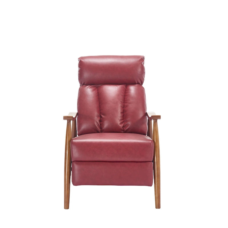 Wine Red 26.38 Adjustable Chaise Lounge Chair