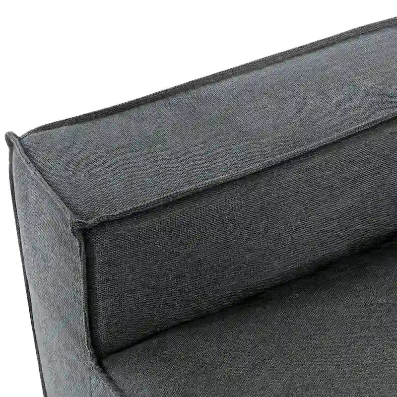 Grey 125  Modern 4-Seat Chaise Lounge Sofa for Living Room Relaxation, Indoor Sleeper