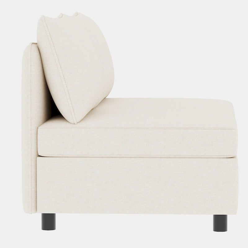 Beige 129  Convertible 8-Seater Modular Sofa with Storage