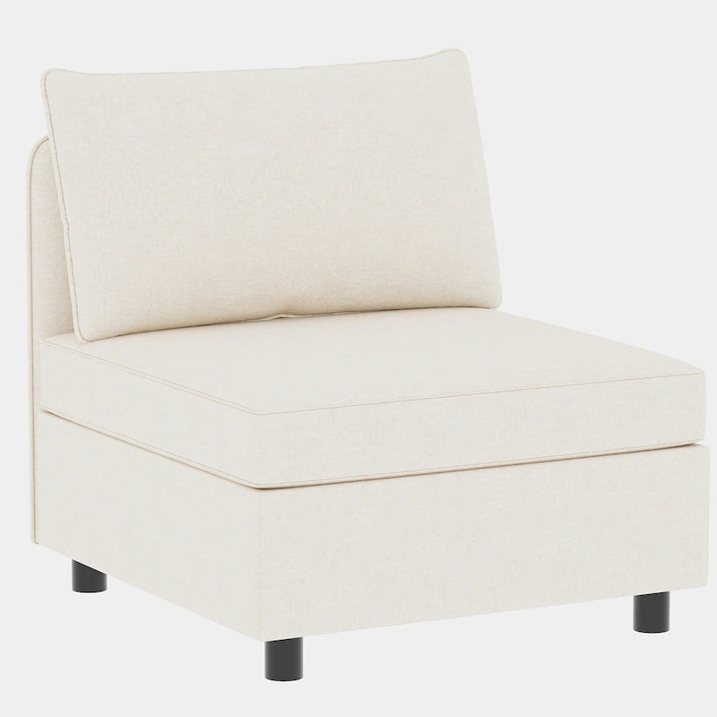 Beige 129  Convertible 8-Seater Modular Sofa with Storage