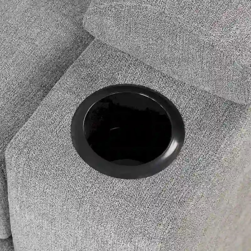 84.75 L-Shaped 5 Seater Sectional Sofa with Storage Ottoman, 2-in-1 Pull-Out Couch for Living Room