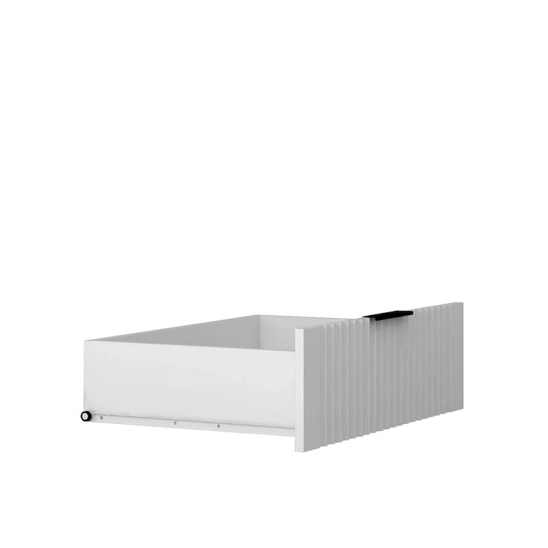 47.24  Modern Armoire with with Hanging Rod, Drawers and Open Shelves for Bedroom