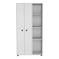 19.48  Modern Double-door Armoire with 2 Durable Metal Rods and Three Shelves