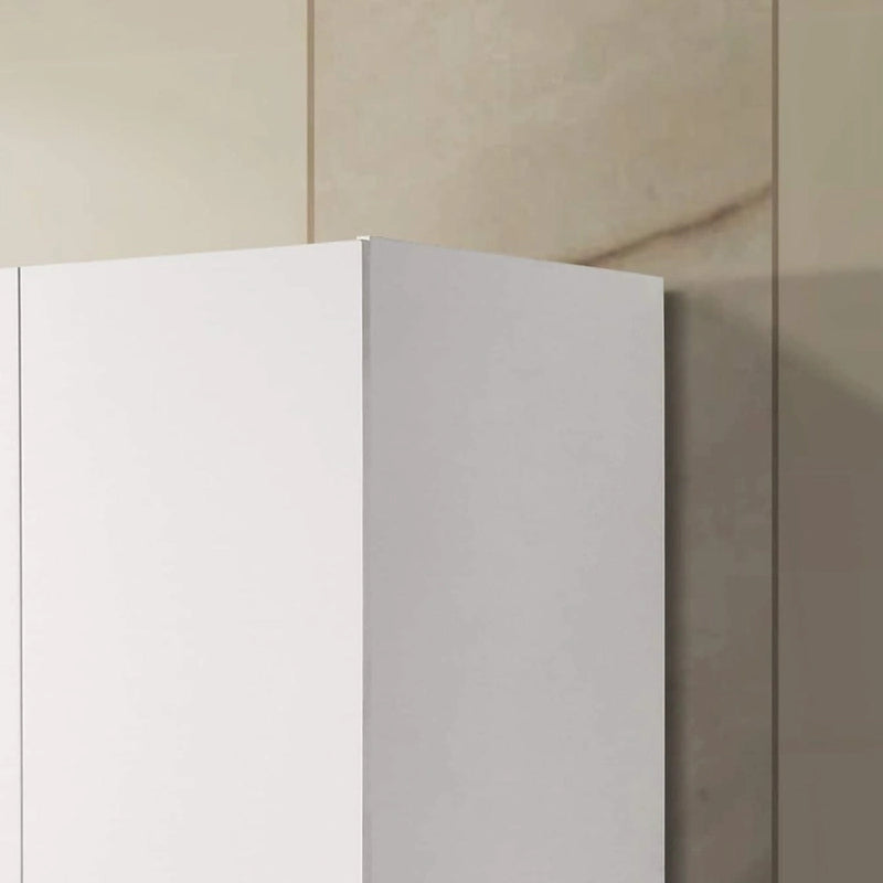 19  Modern Double-door Armoire with Storage Shelf and Hanging Rod for Bedroom