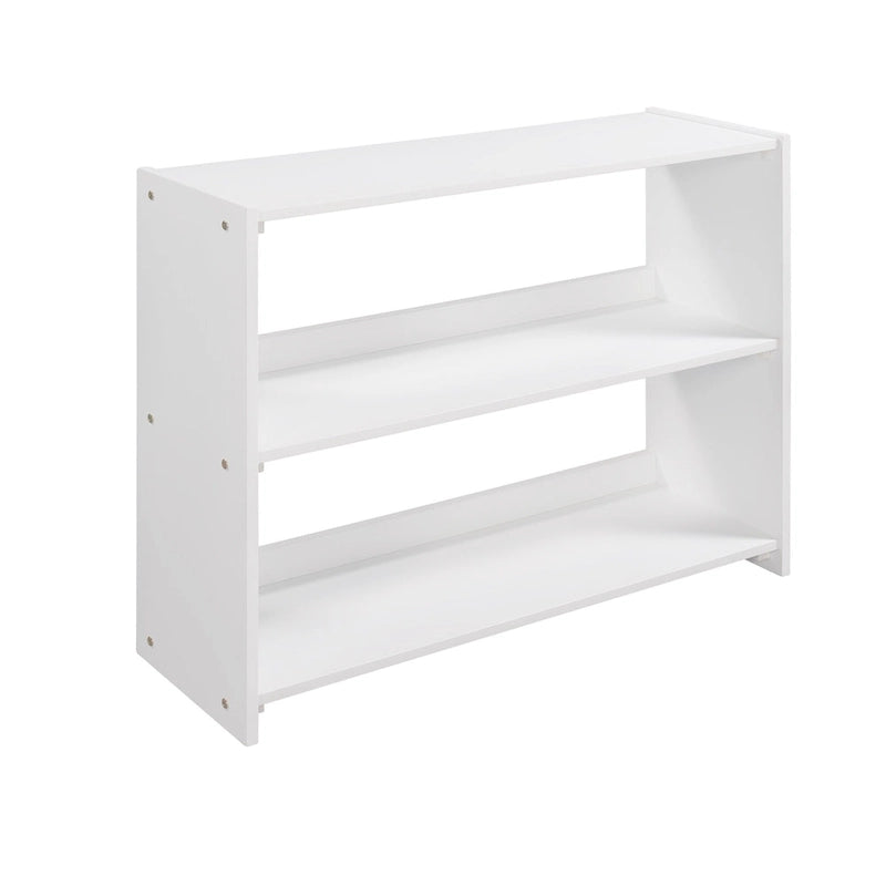 Twin Pine Low Loft Bed with Cabinets, Shelves, and Slide