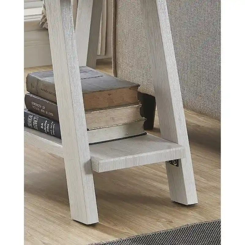 23.5  Modern Rectangular Side Table with Storage Shelf and Wide-angled Legs