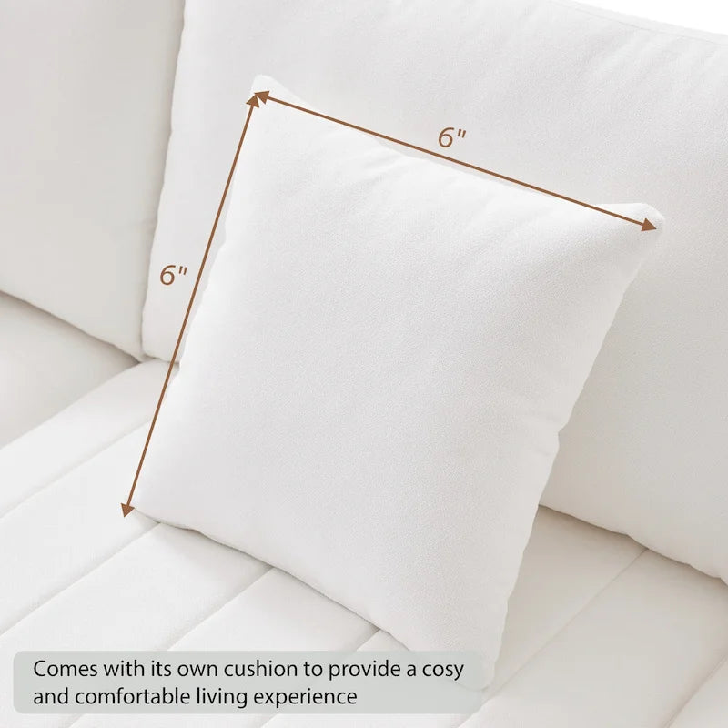 89 Polyester Modular Sectional Sofa with Deep Seat & Ottoman