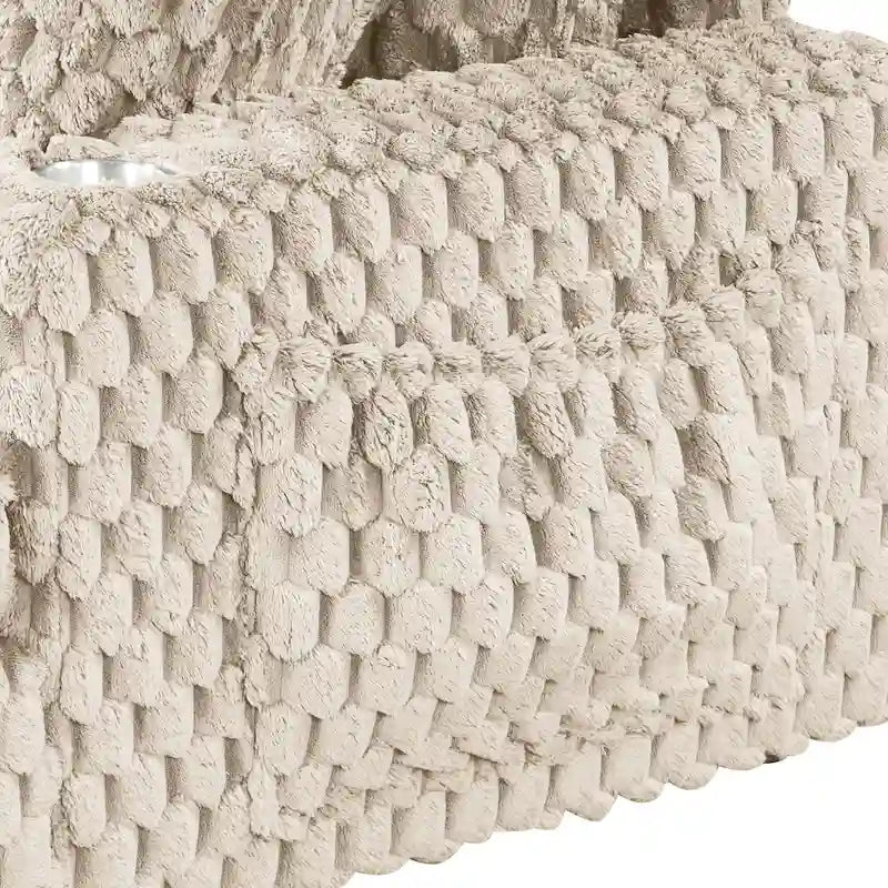 Furniture of America Lanturn Modern Soft Upholstered 2-Arm Oversized Chaise