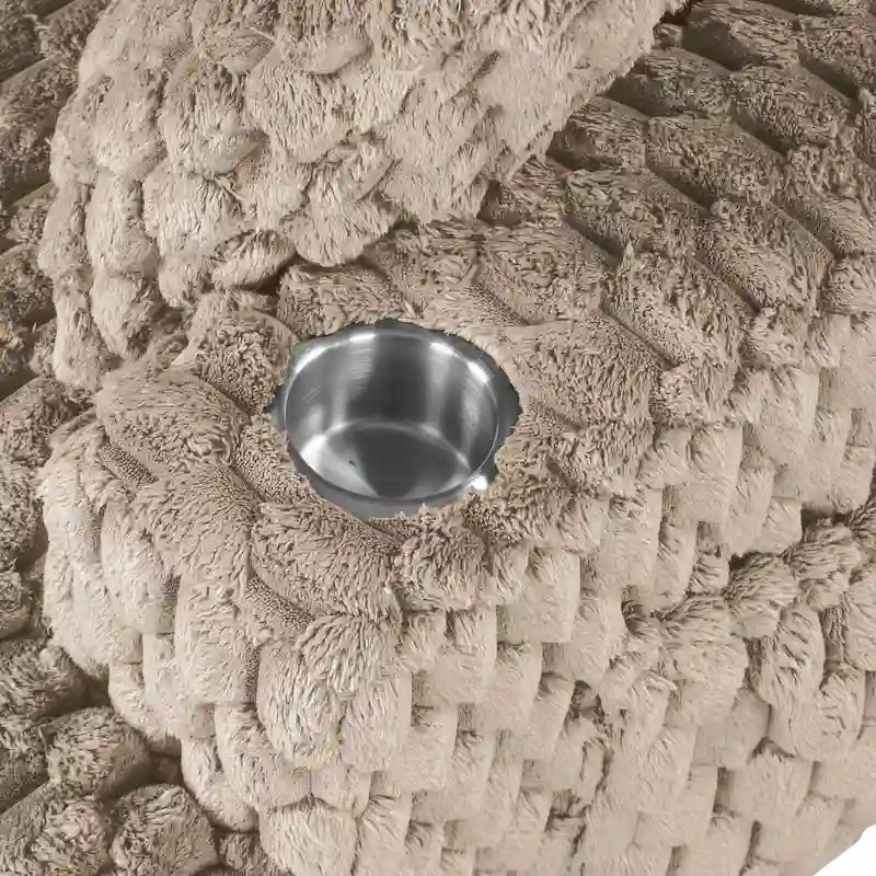 Furniture of America Lanturn Modern Soft Upholstered 2-Arm Oversized Chaise