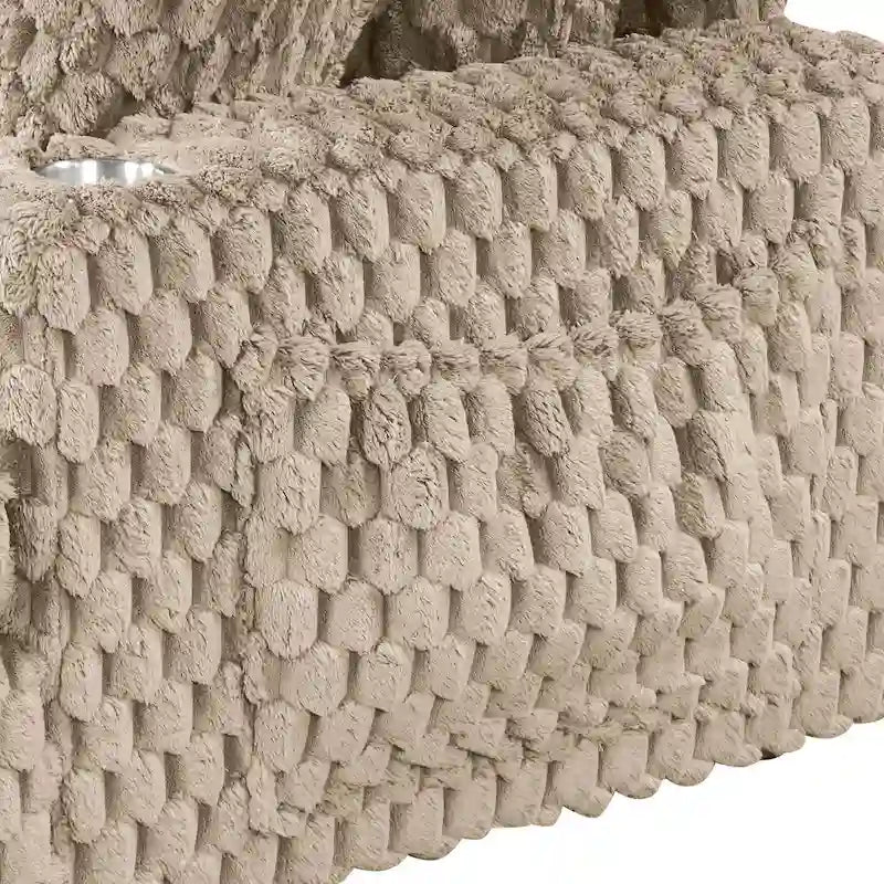 Furniture of America Lanturn Modern Soft Upholstered 2-Arm Oversized Chaise