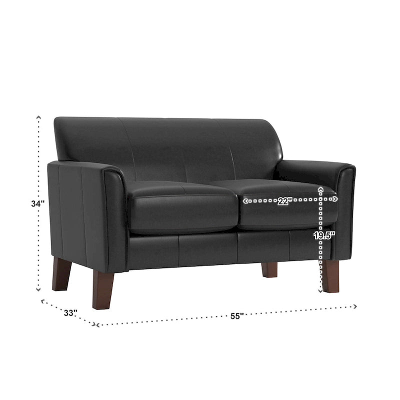 Uptown Modern Cushion Back Loveseat by iNSPIRE Q Classic