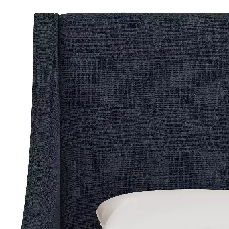 Skyline Furniture Dianna Swoop Arm Wingback Linen Bed