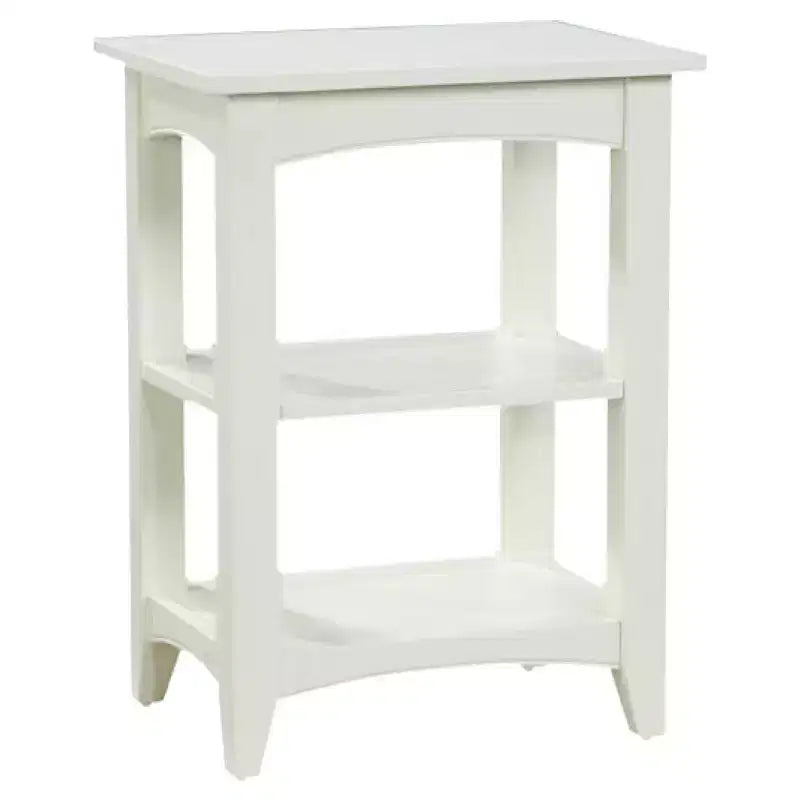 Shaker Cottage Wood 2 Shelf End Table - Alaterre Furniture