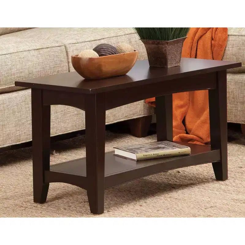 Cottage Bench with Shelf - Alaterre