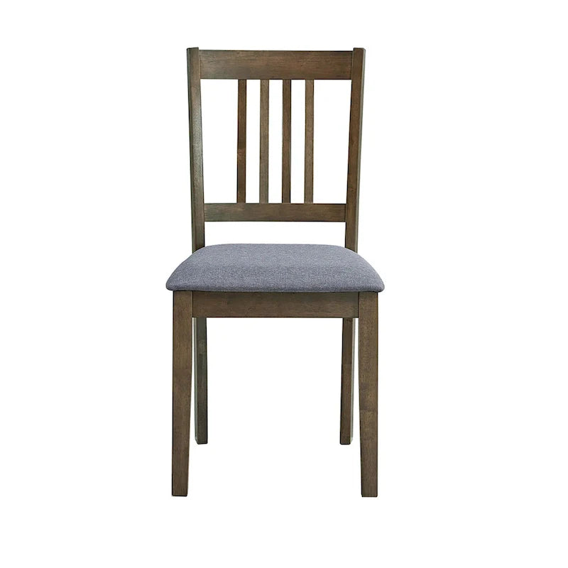 Kitchen Breakfast Nook Dining Table Chairs Set Square Wooden Dining Table Casual Dining Table with 4 Upholstered Dining Chairs