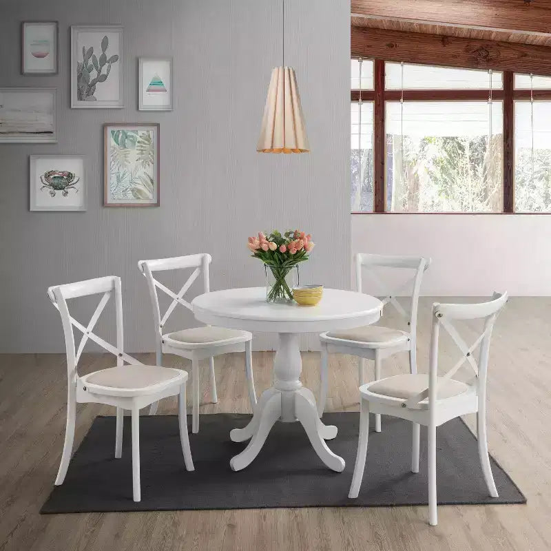 Carolina Living 42 Salem Round Pedestal Dining Table