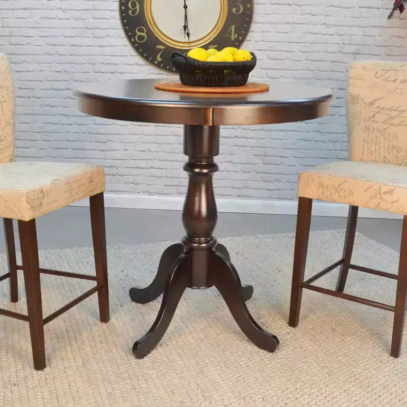 Carolina Living 30 Salem Round Pedestal Bar Table