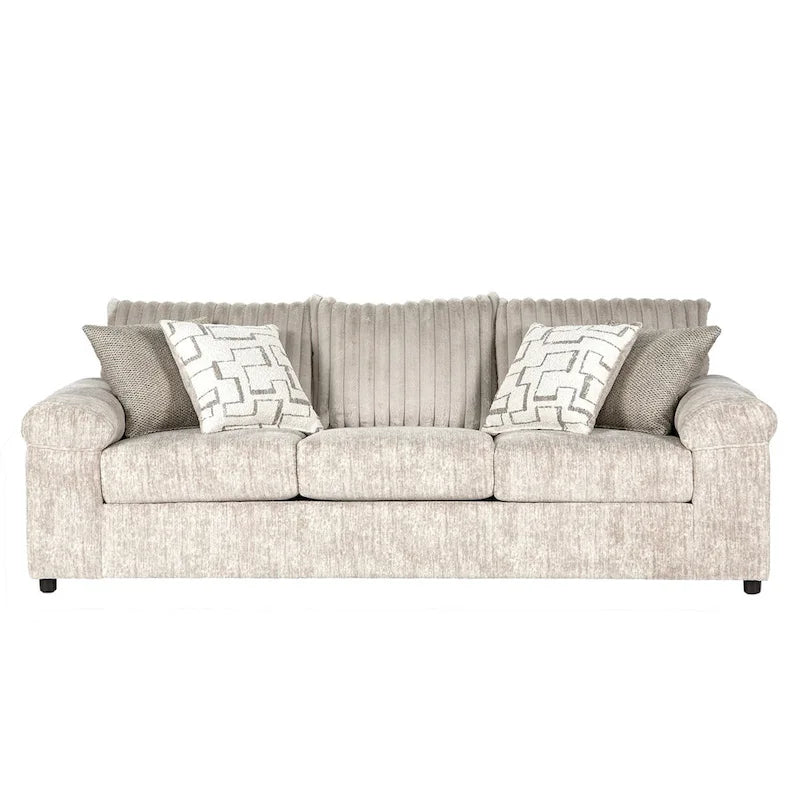 Roundhill Furniture Nason Wide Wale Corduroy Sofa and Loveseat Set