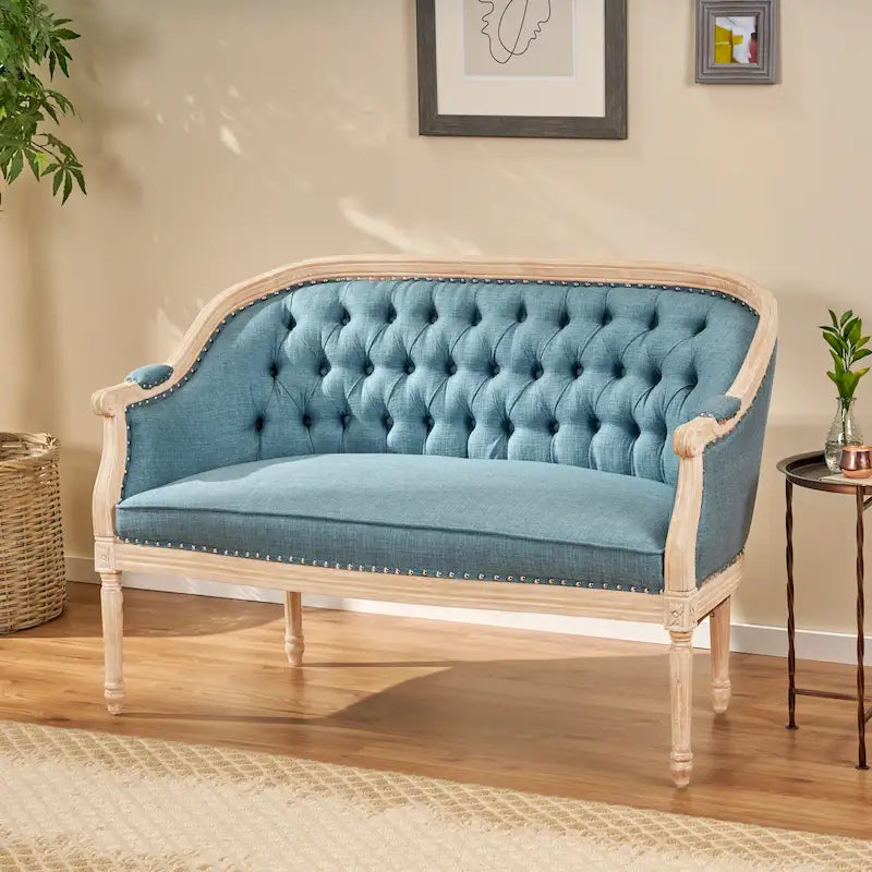 Faye Tufted Upholstered Loveseat by