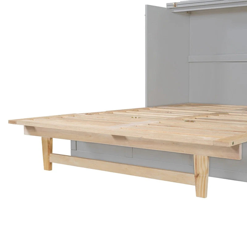 Nestfair Full Size Murphy Bed with Large Drawers